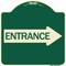 Signmission Right Arrow Entrance Heavy-Gauge Aluminum Architectural Sign, 18" H, G-1818-24234 A-DES-G-1818-24234 - alternate 1